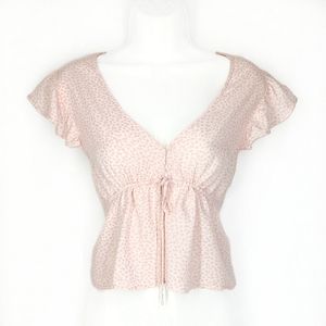 Wild Fable top, blouse, size large, women's top, floral.